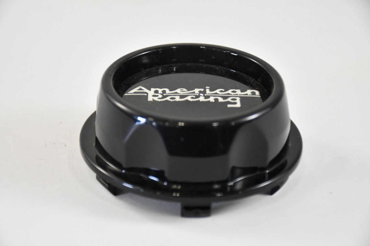 American Racing Glossy Black/ Chrome logo Center Cap Hub Cap 1523SO2 3"
