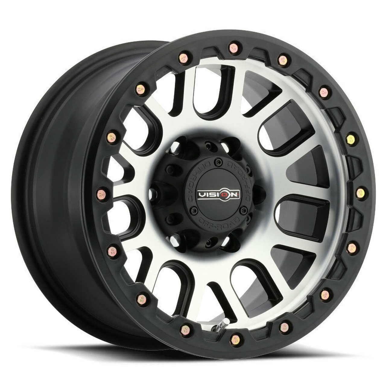 20" Vision Off-Road 111 Nemesis Matte Black Machined Face Wheel 20x9 6x5.5 10mm