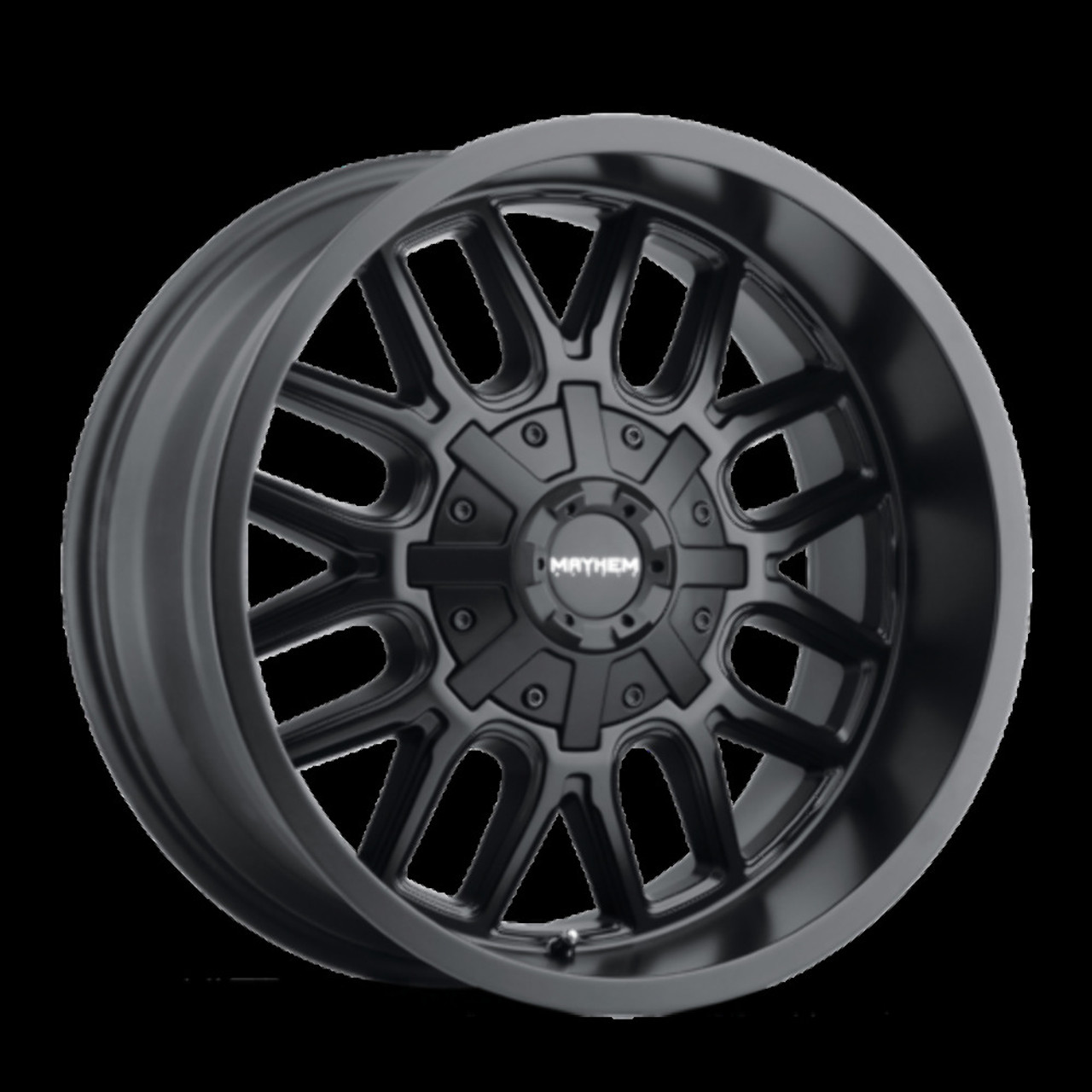 17" Mayhem Cogent 17x9 Matte Black 5x5 5x5.5 Wheel -12mm Rim Fits Jeep