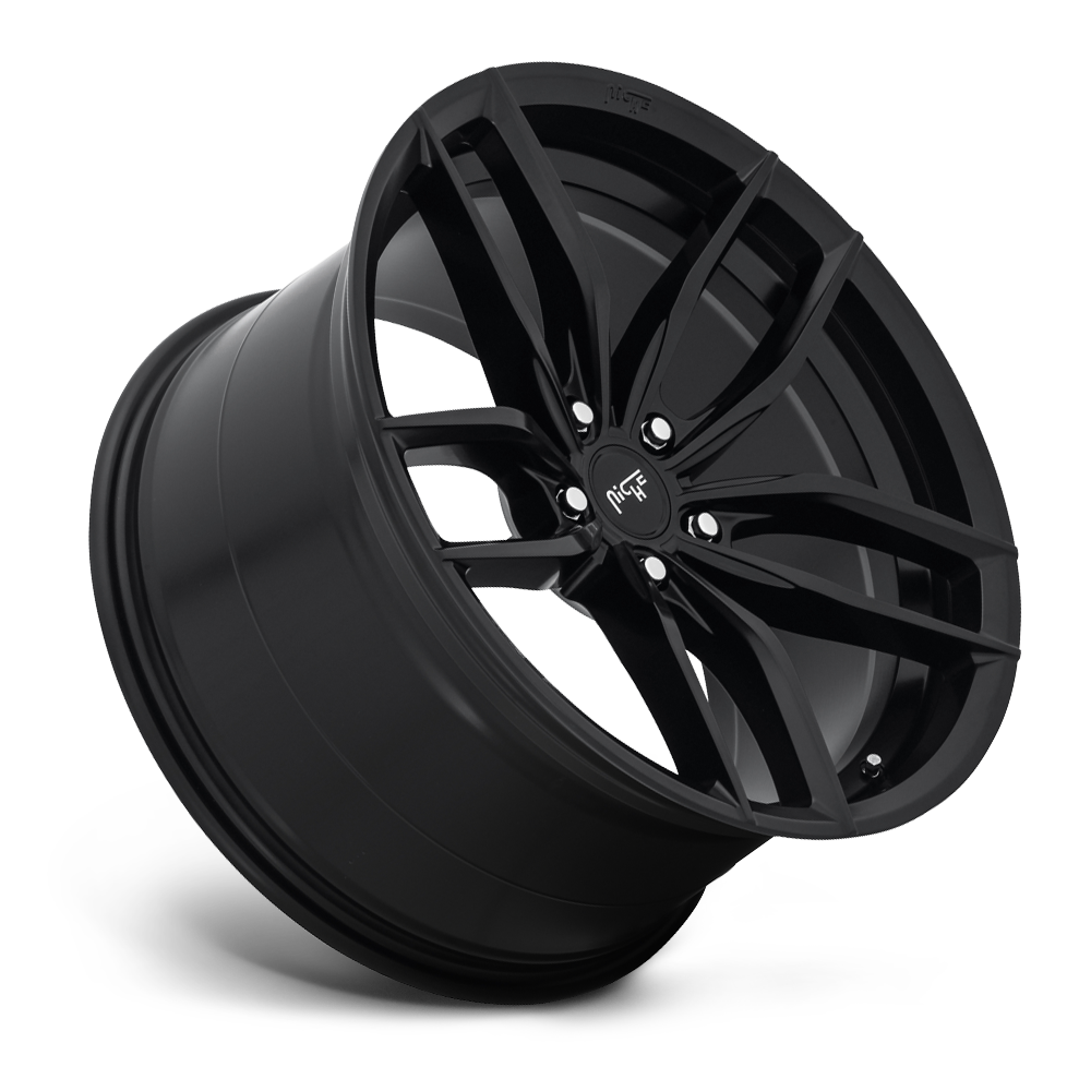 Set 4 Niche M203 Vosso 18x8 5x112 Matte Black Wheels 18" 42mm Rims