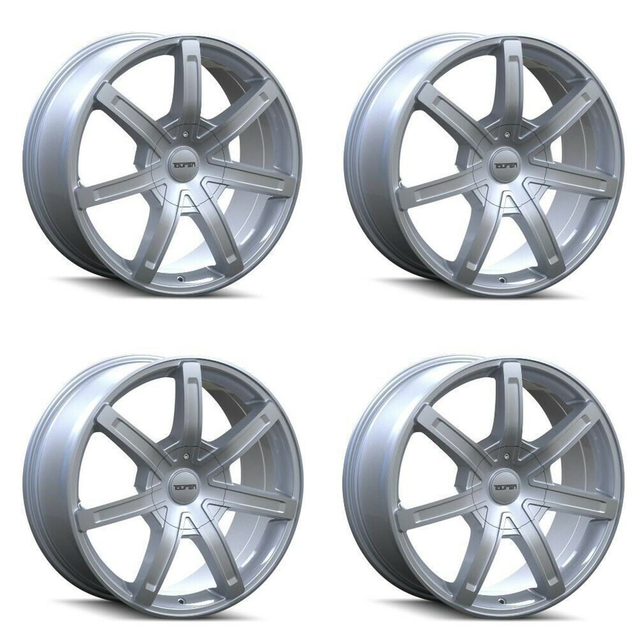 Set 4 20" Touren Tr65 20x8.5 Silver 5x112 5x120 Wheels 35mm Rims