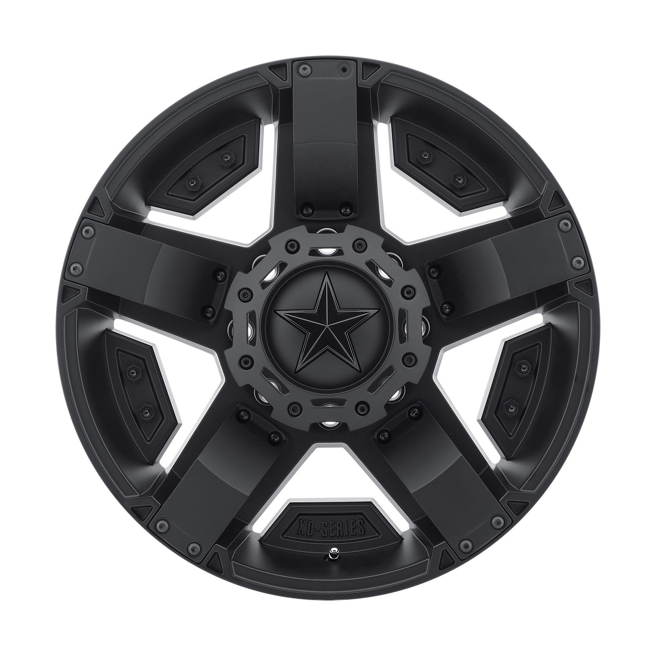 Set 4 18" XD XD811 Rockstar II 18x9 5x4.5 5x5 Matte Black Wheels 30mm Rims