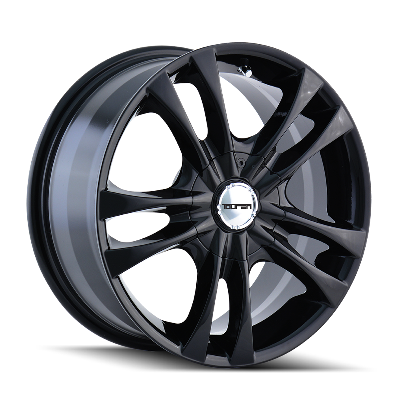 Set 4 15" Touren TR22 15x7 Black 5x100 5x4.5 Wheels 40mm Rims