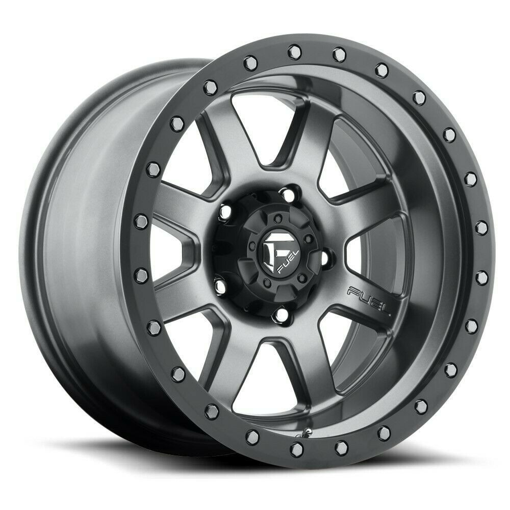 Set 4 20" Fuel D552 Trophy 20x9 6x135 Gunmetal Black Bead Ring Wheels 1mm Rims