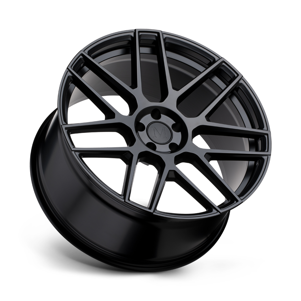 Mandrus Miglia 19x9.5 5x112 Semi Gloss Black Rf Wheel 19" 38mm Rim