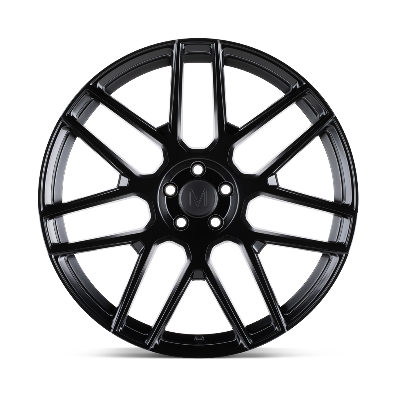 Mandrus Miglia 19x9.5 5x112 Semi Gloss Black Rf Wheel 19" 38mm Rim