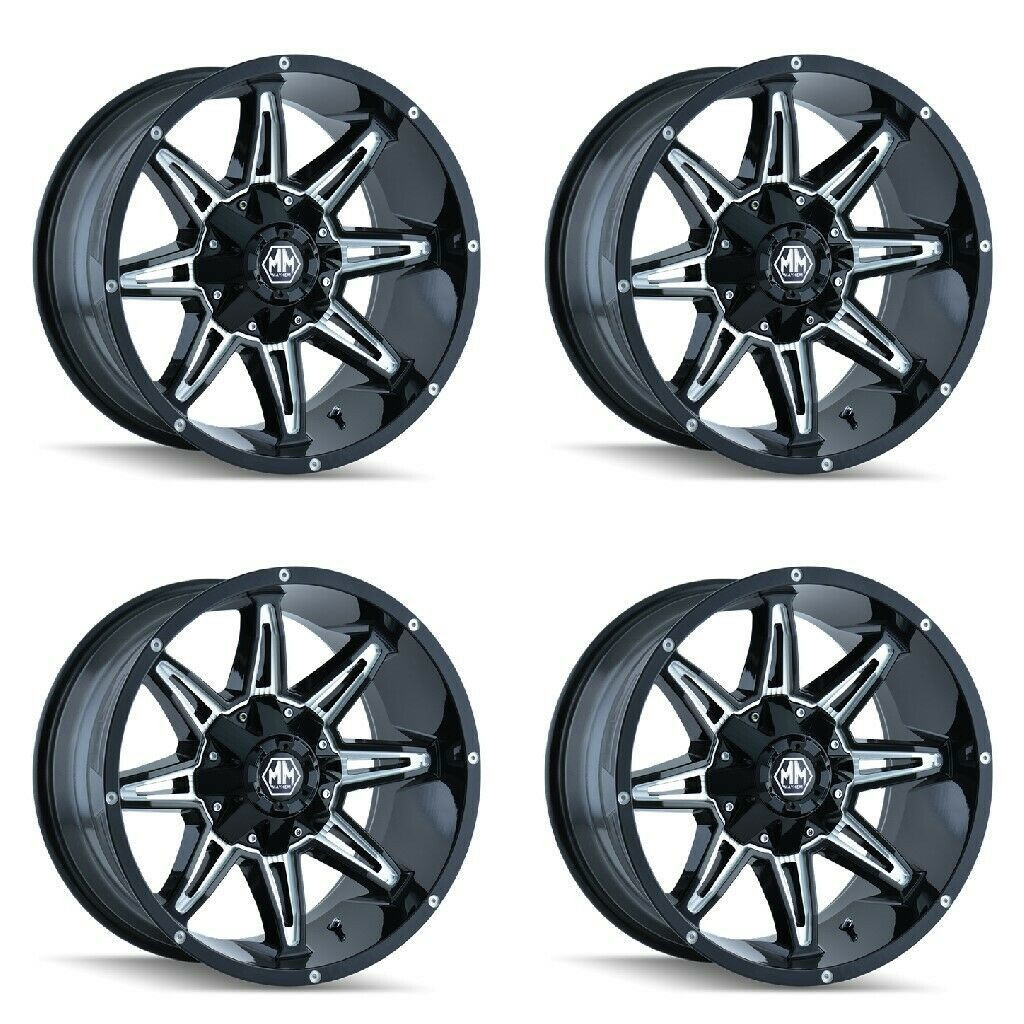 Mayhem 8090 Wheels 17.0 Inch 8x180 A2i Wheel and Tire