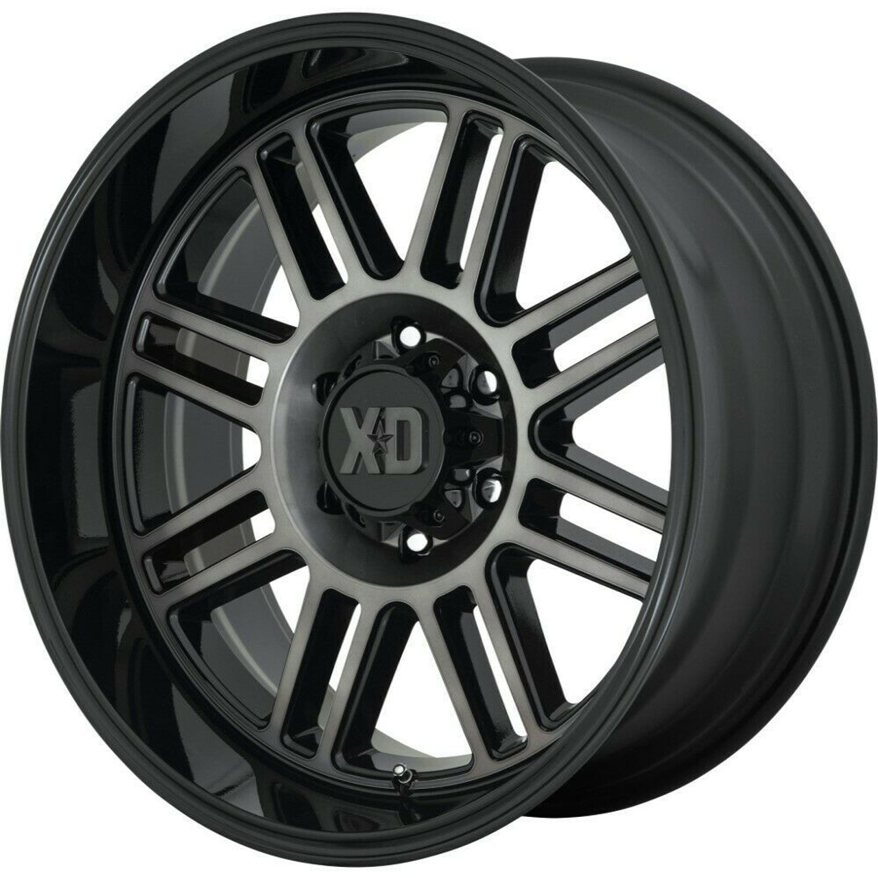 XD XD850 Cage 20x9 8x6.5 Gloss Black With Gray Tint Wheel 20" 0mm Rim