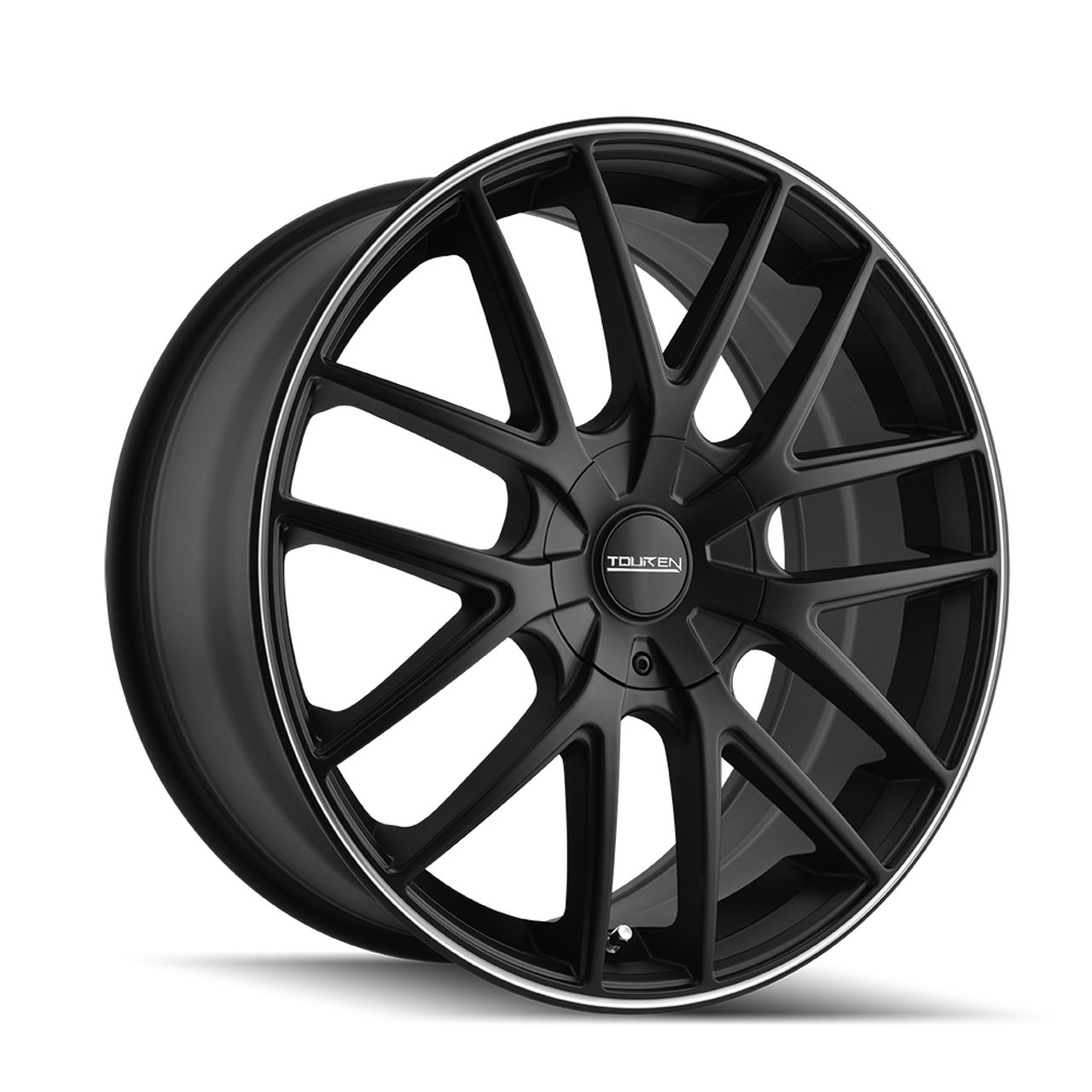 Set 4 17" Touren Tr60 17x7.5 Matte Black Machined Ring 5x112 5x120 Wheels 42mm