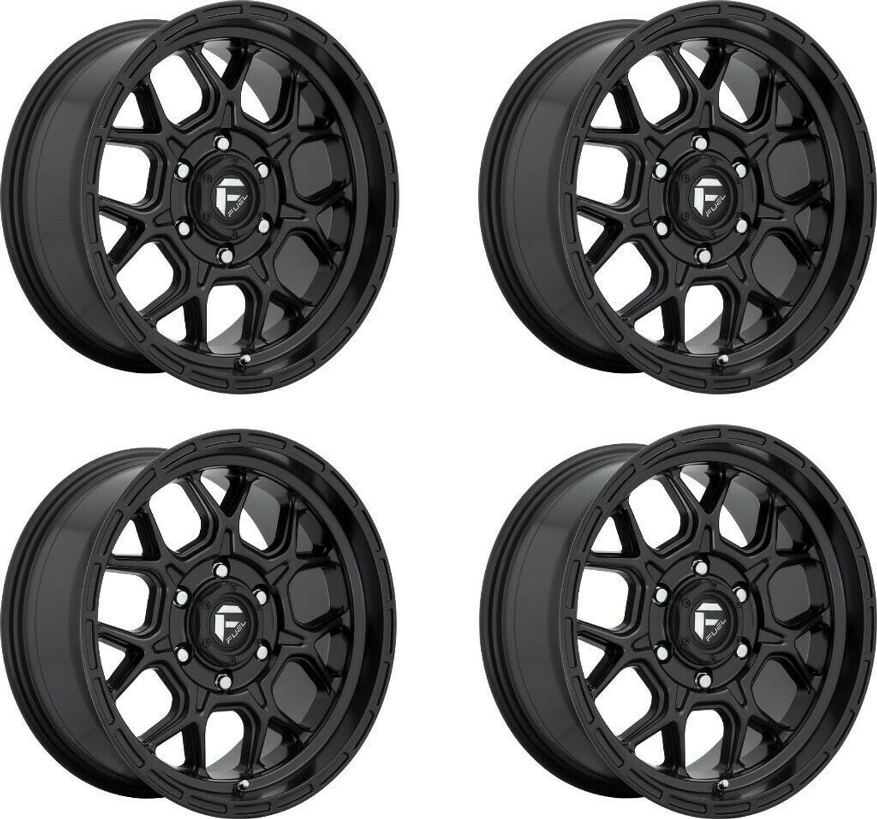 Set 4 Fuel D670 Tech 17x9 6x5.5 Matte Black Wheels 17" 20mm Rims Set 4 Fuel D670 Tech 17x9 6x5.5 Matte Black Wheels 17" 20mm Rims
