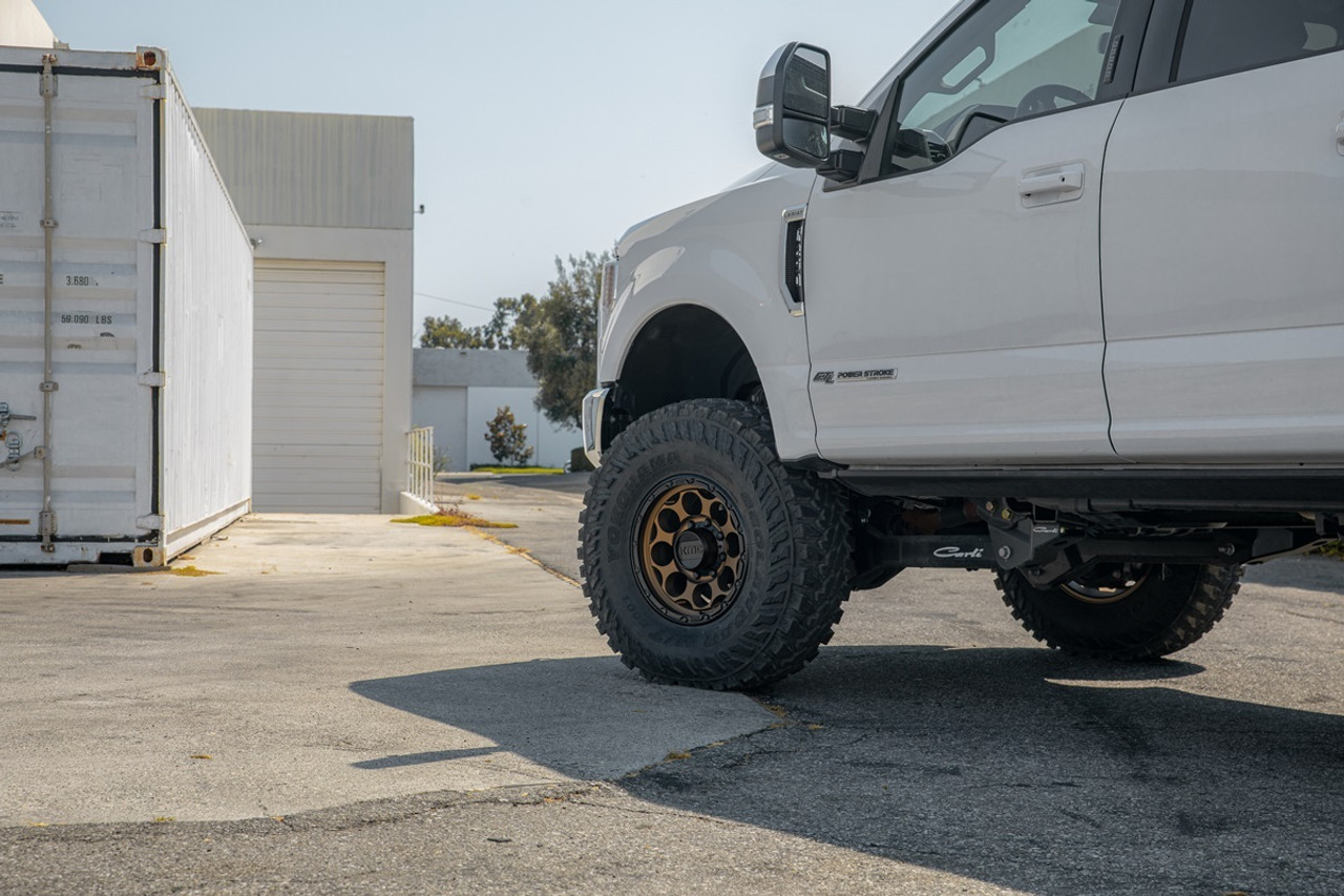Set 4 KMC KM541 Dirty Harry 17x9 5x5 Matte Bronze With Black Wheels 17" -12mm