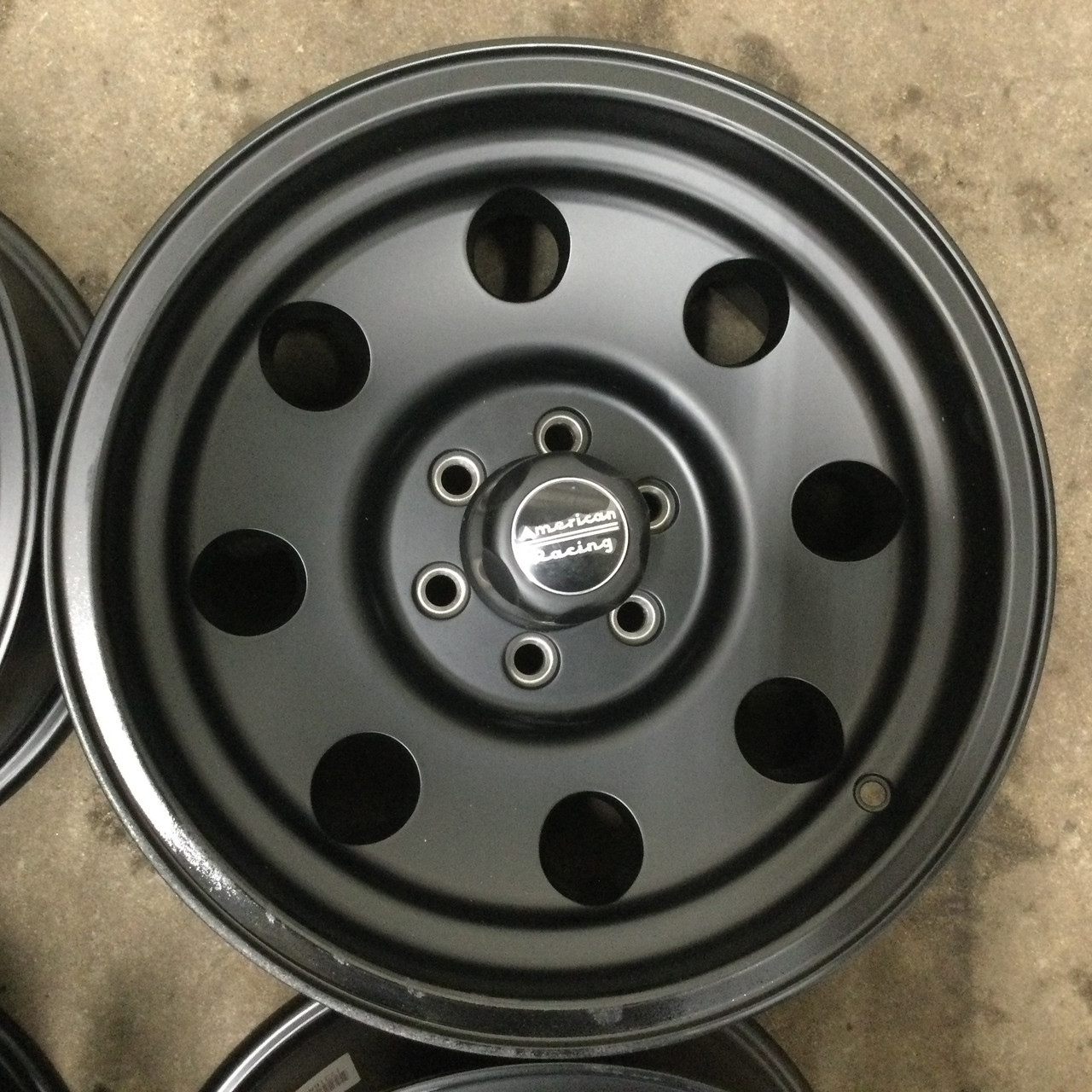 Set 4 American Racing AR172 Baja 15x7 6x5.5 Satin Black Wheels 15" -6mm Rims