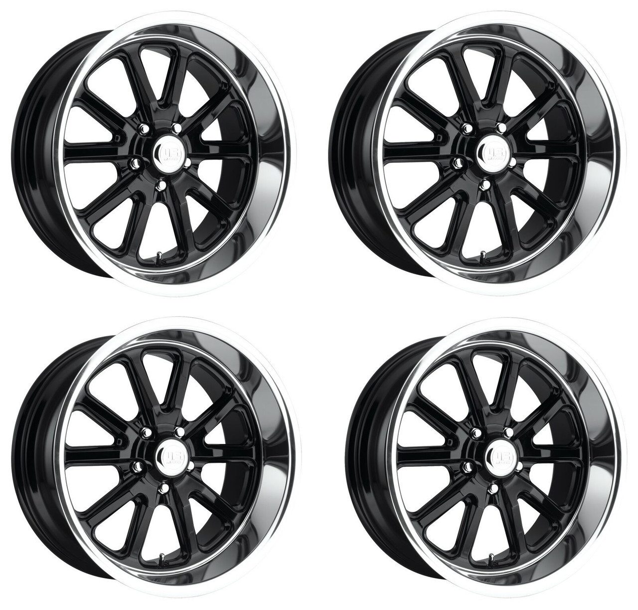 Set 4 US Mag U121 Rambler 22x9 5x5 Gloss Black Wheels 22" 1mm For Chevy GMC Rims Set 4 US Mag U121 Rambler 22x9 5x5 Gloss Black Wheels 22" 1mm For Chevy GMC Rims