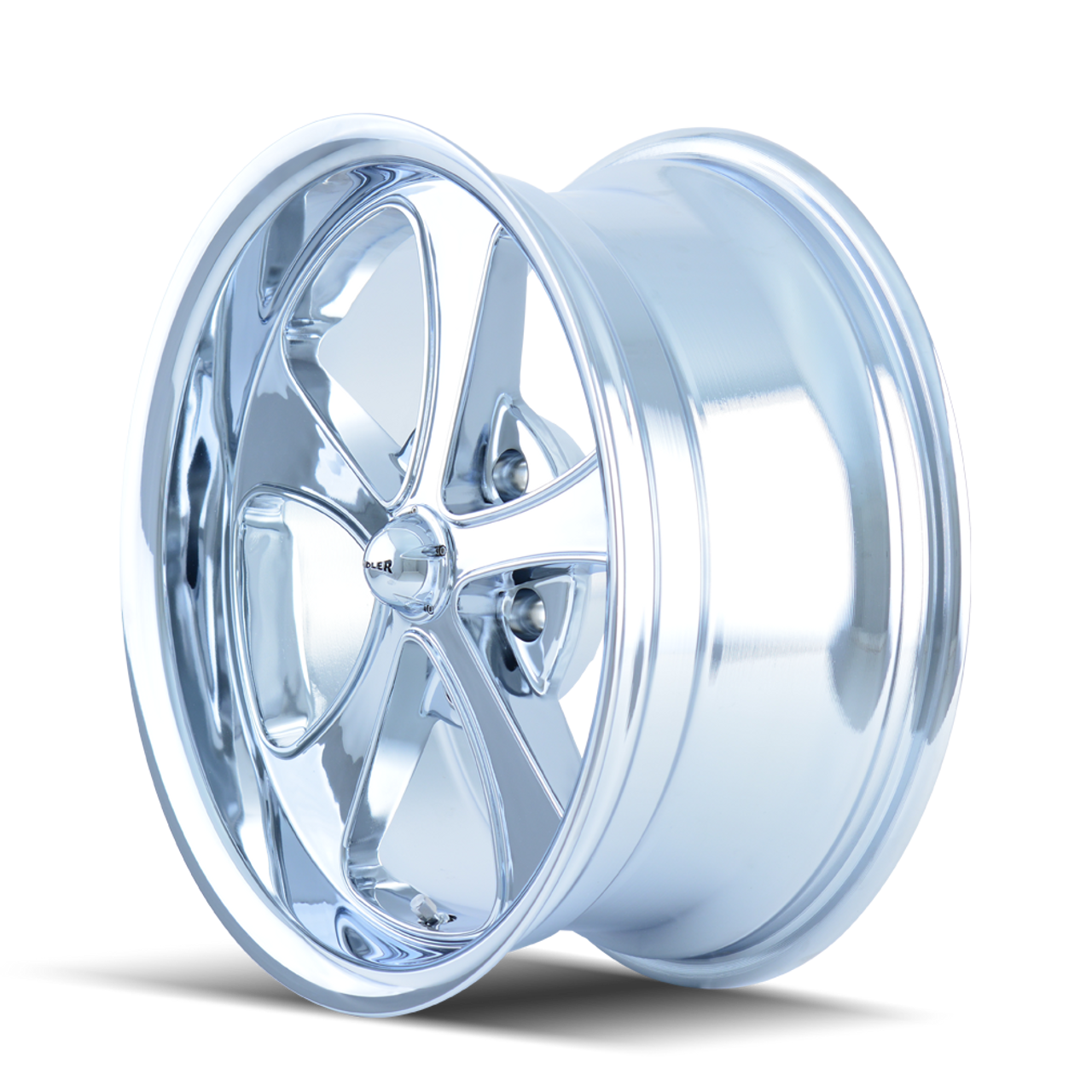 Set 4 18" Ridler 645 18x9.5 Chrome 5x4.5 Wheels 0mm Rims For Ford Jeep Truck