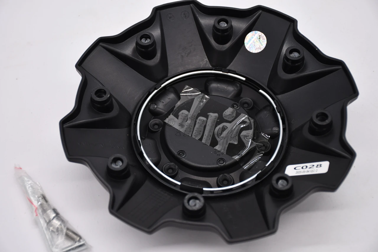 1001-79B matte black wheel center cap