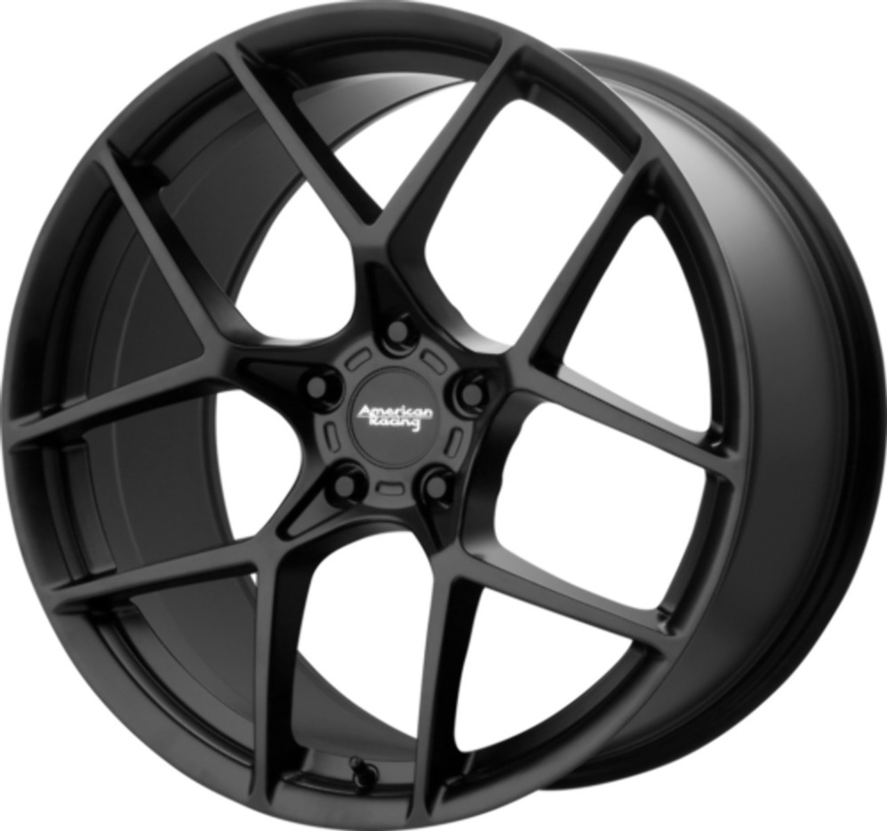 Set 4 American Racing AR924 Crossfire 18x8.5 5x4.75 Satin Black Wheels 18" 50mm