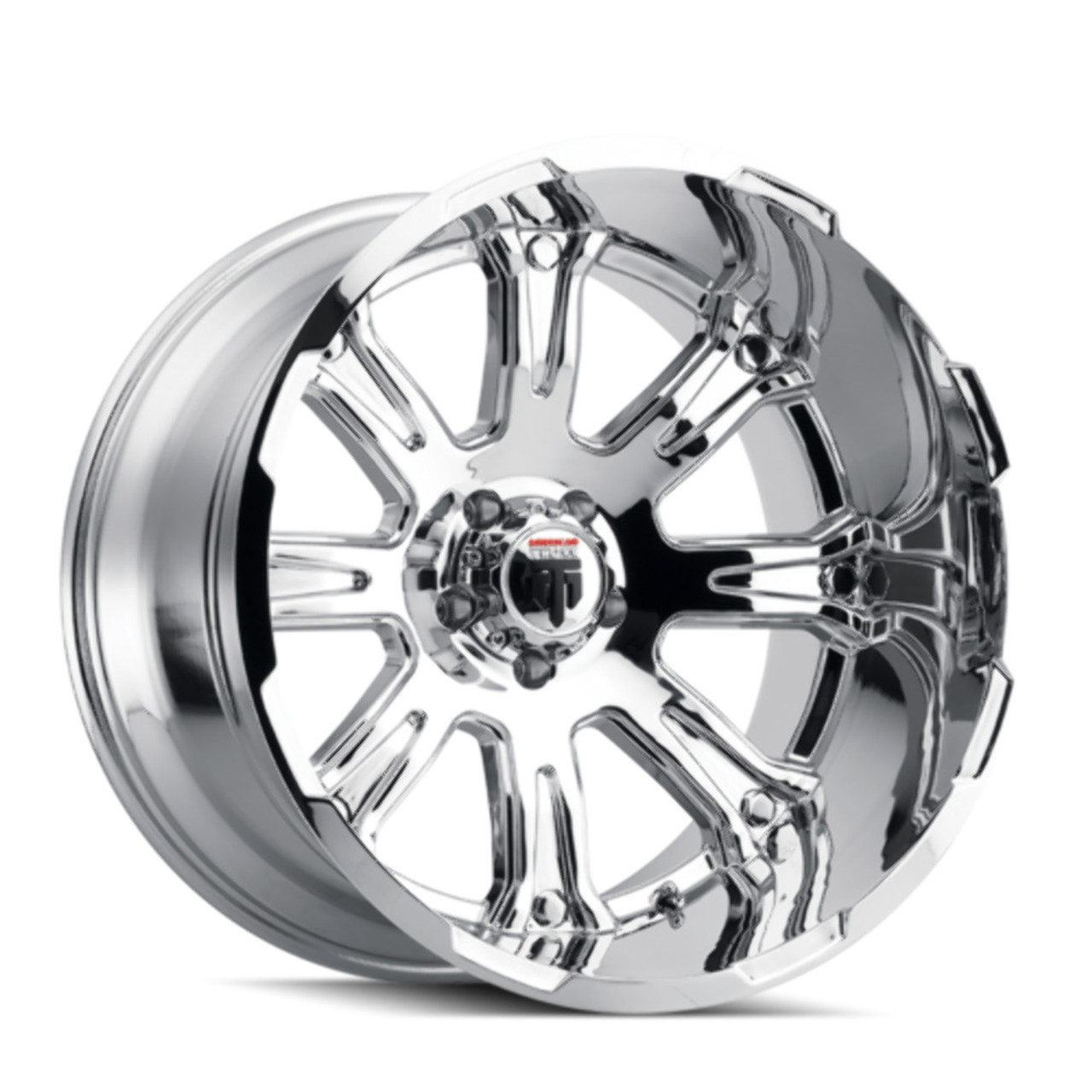 22" American Truxx Bomb 22x14 Chrome 8x170 Wheel -76mm Lifted For Ford Truck Rim