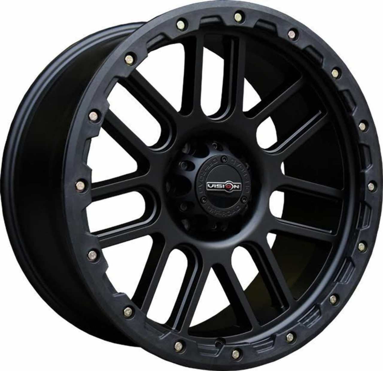 Set 4 20" Vision Off-Road 111 Nemesis Matte Black Wheels 20x9 6x135 Rims 0mm