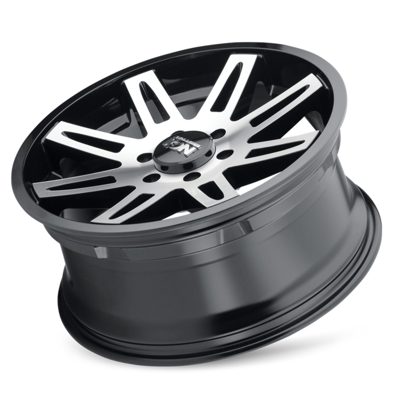 17" Ion 142 17x9 Black Machined 5x5 Wheel -12mm Rim