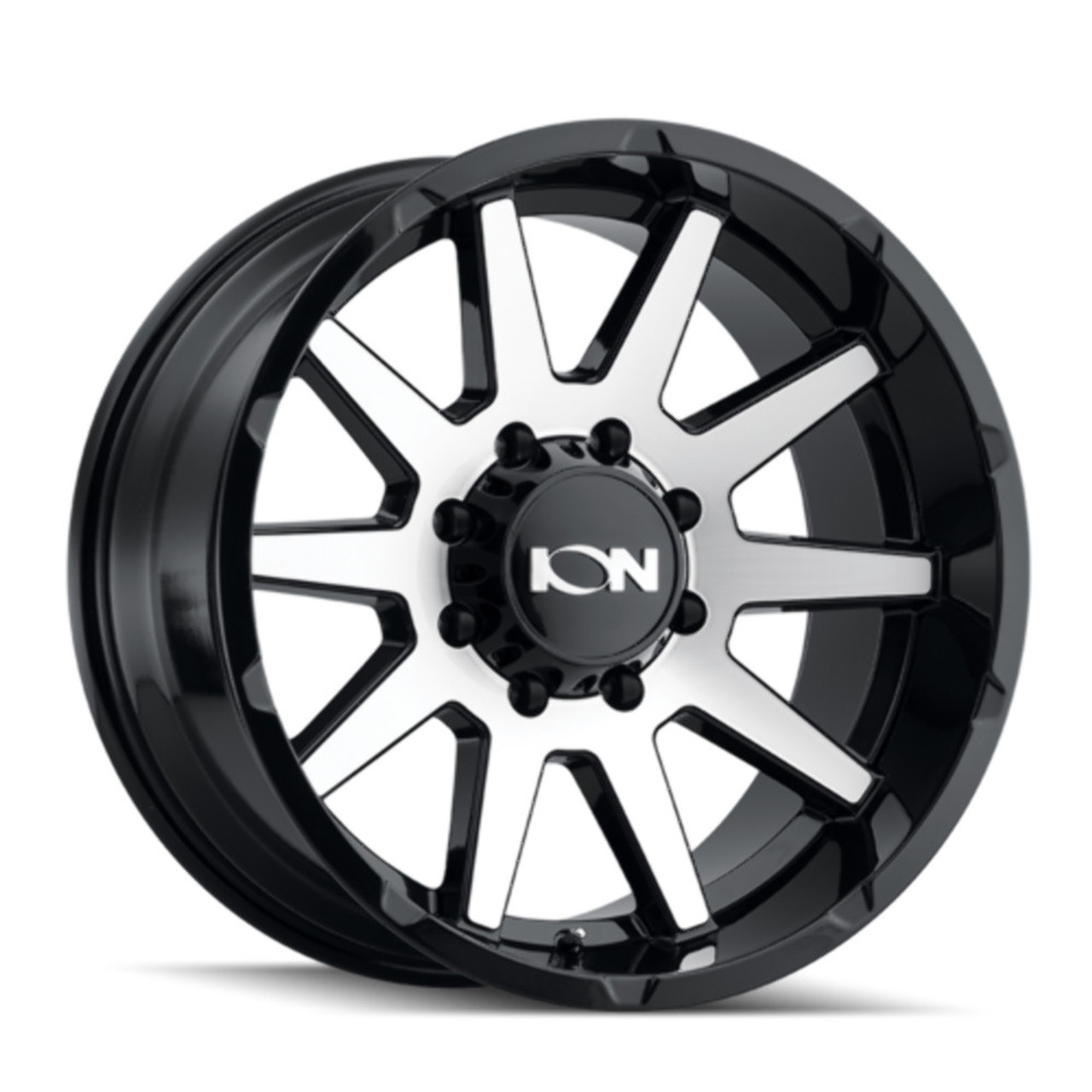 20" Ion 143 20x9 Black Machined 8x6.5 Wheel 0mm Rim