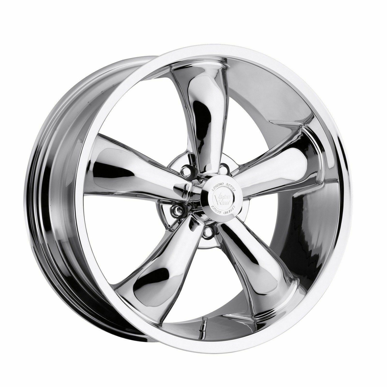17" Vision 142 Legend 5 Chrome 17x7 Wheel 5x4.75 (5x120.65) 0mm Rim