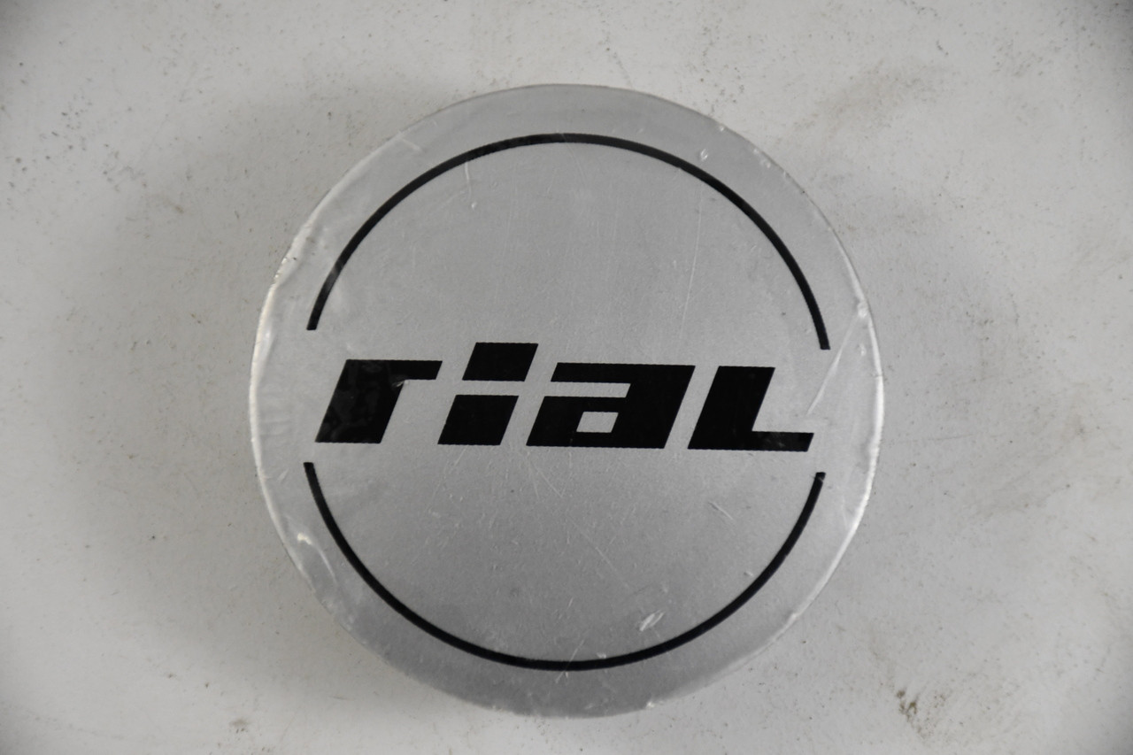 Rial Cap Gray/Black logo Center Cap Hub Cap N56 2.325"