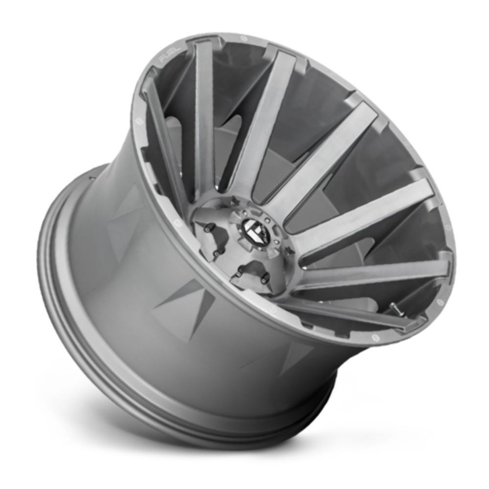 Set 4 20" Fuel D714 Contra Platinum 20x9 6x135 6x5.5 2mm Brushed Gunmetal Wheels