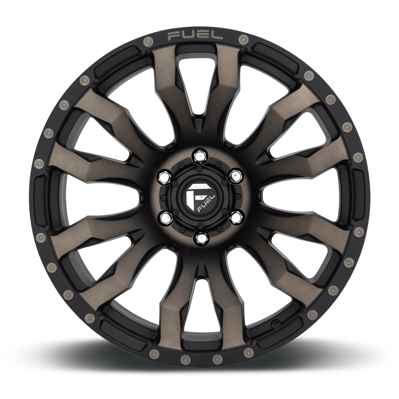 18" Fuel 1PC D674 Blitz 18x9 8x6.5 -12mm Wheel Matte Black Double Dark Tint Rim