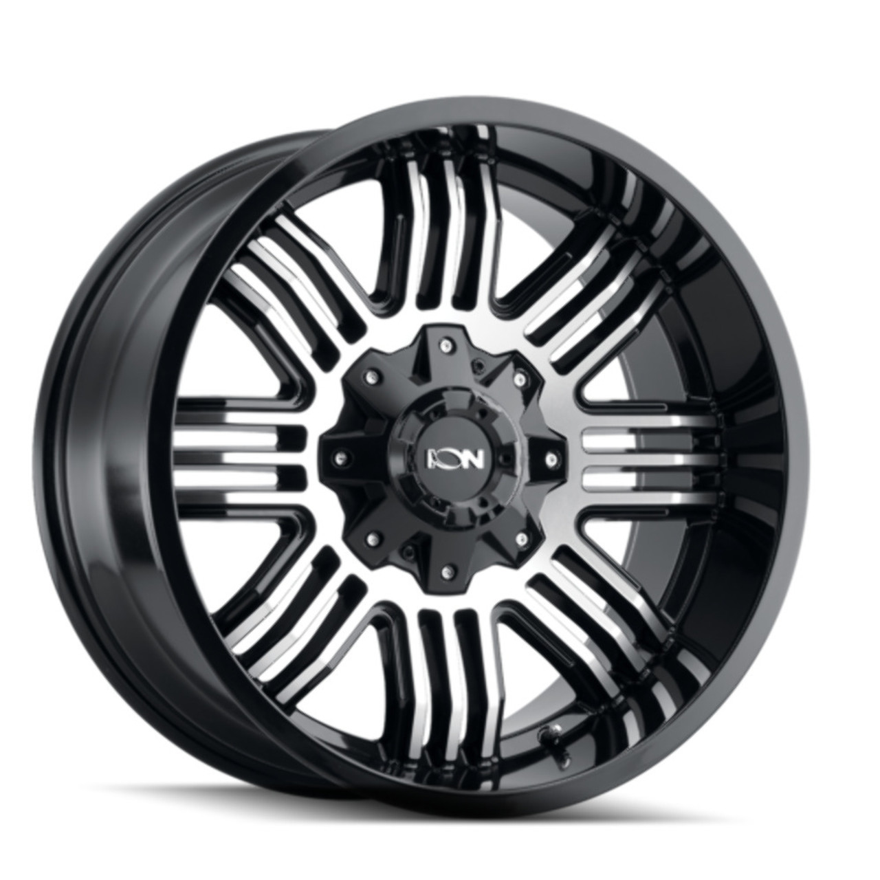 17" Ion 144 17x9 Black Machined 8x170 Wheel -12mm Rim