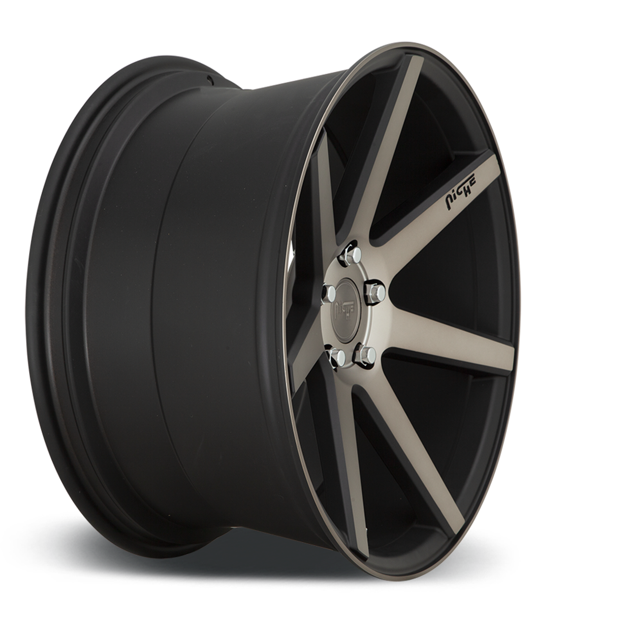 Set 4 Niche M150 Verona 19x9.5 5x4.5 Matte Black Machined Wheels 19" 35mm