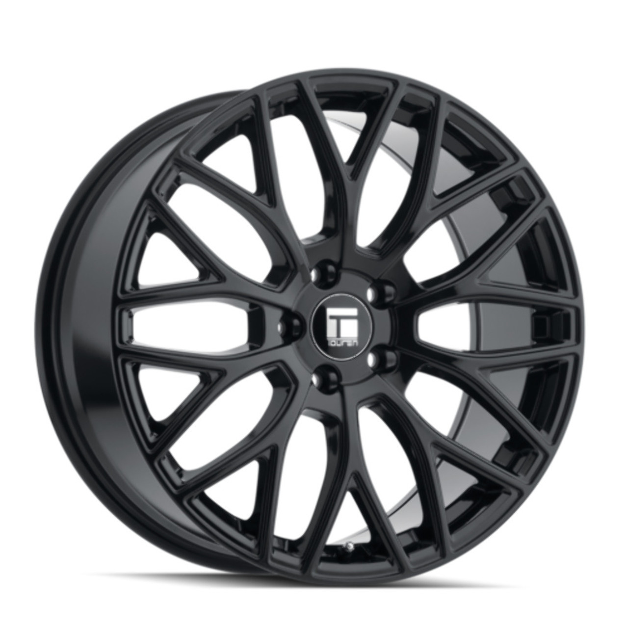 20" Touren Tr76 20x8.5 Gloss Black 5x4.5 Wheel 35mm Rim