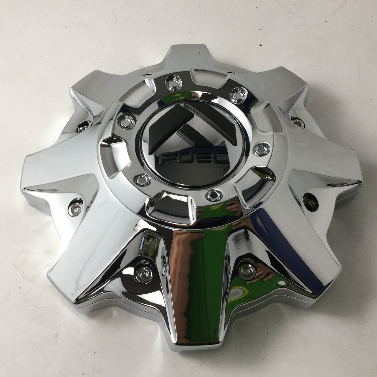 Fuel Matte Black/Chrome Center Cap Hub Cap 1002-53 8.50"
