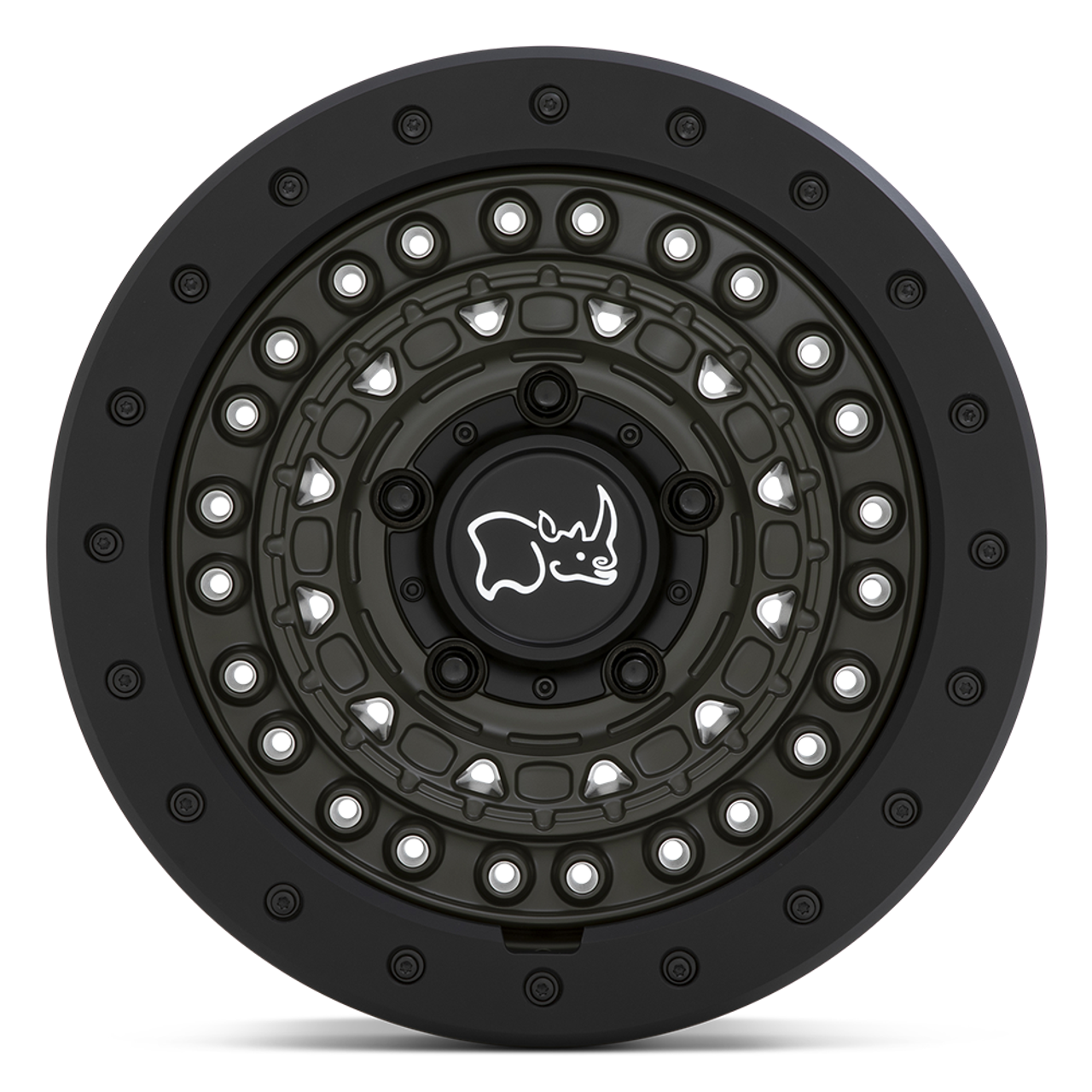 Set 4 Black Rhino Barricade 20x9 6x5.5 Olive Green Black Rock Guard Wheels 20"