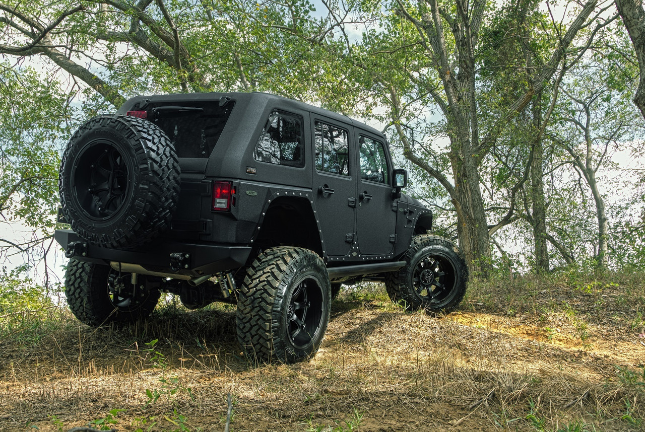 Set 4 Black Rhino Glamis 20x9 8x6.5 Matte Black Wheels 20" -12mm Lifted Rims