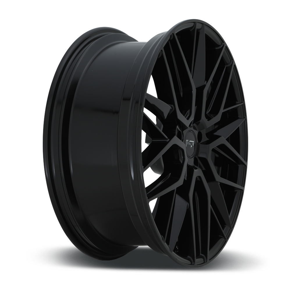 Set 4 Niche M224 Gamma 19x9.5 5x112 Gloss Black Wheels 19" 35mm Rims