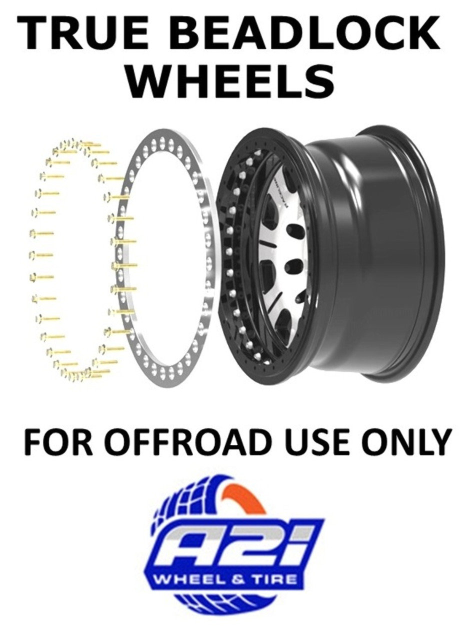 Set 4 KMC Powersports Ks235 Grenade Beadlock 15x10 4x137 Machined Wheels 15" 0mm