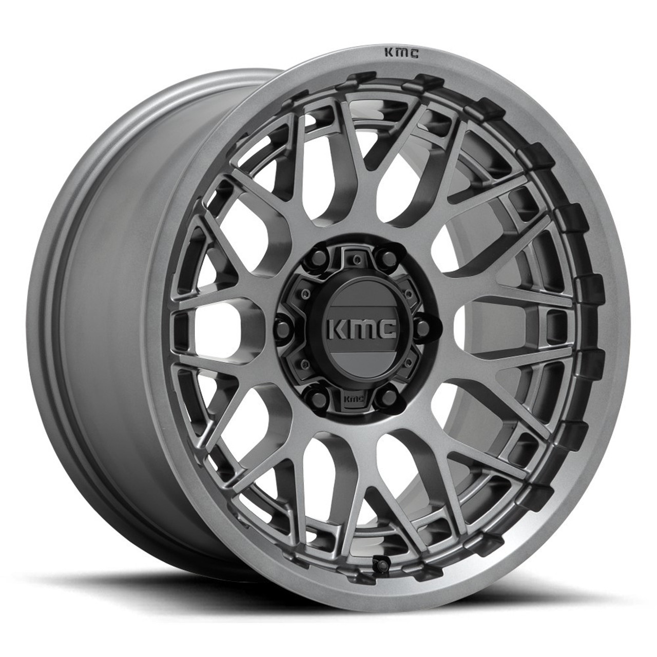 Set 4 KMC KM722 Technic 20x9 6x5.5 Anthracite Wheels 20" 18mm Rims