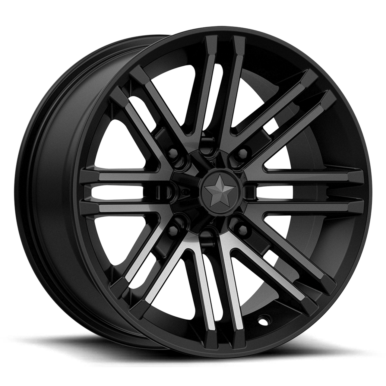 Set 4 MSA Offroad M40 Rogue 16x7 4x156 Black Titanium Tint Wheels 16" 10mm Rims