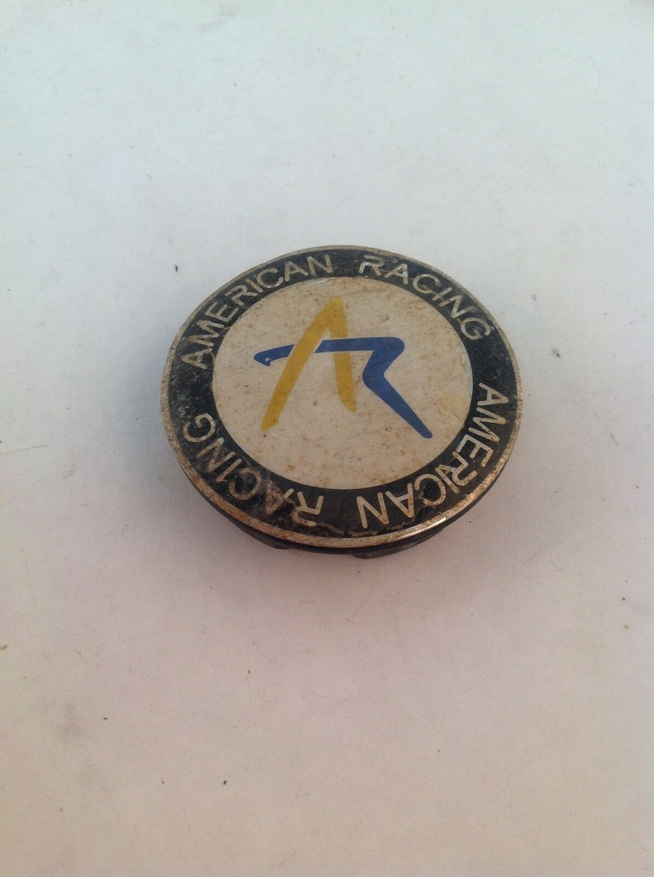 American Racing Sniper Wheel Center Hub Cap Blue Yellow Custom 1242100AR AR224