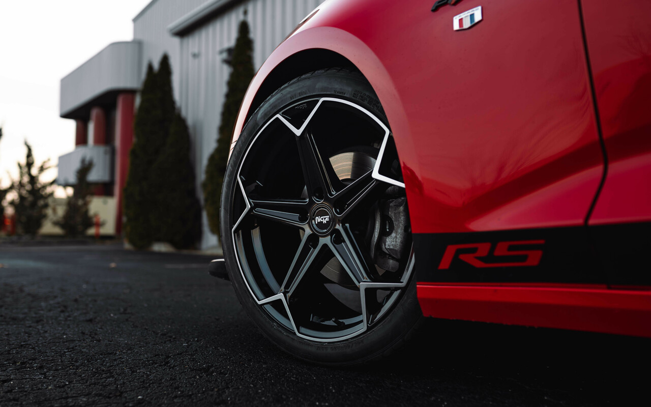 Set 4 Niche N259 Arrow 20x9 5x115 Gloss Black Brushed Wheels 20" 18mm Rims