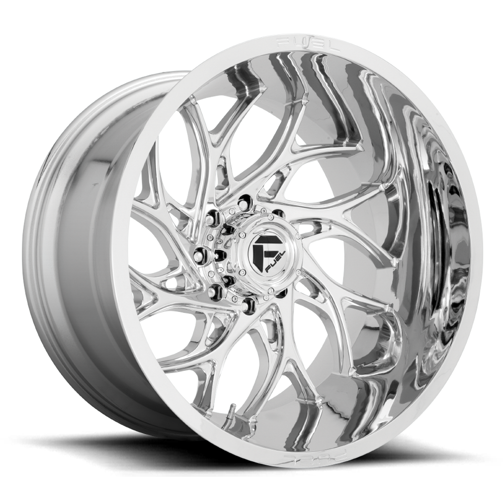 Set 4 Fuel D740 Runner 20x9 8x180 Chrome Wheels 20" 1mm For Chevy GMC Truck Rims