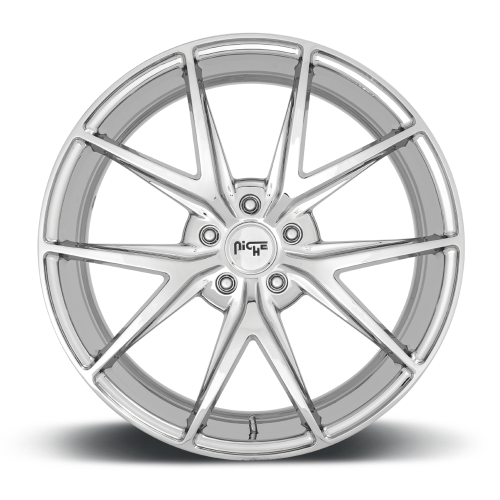 Set 4 Niche M248 Misano 22x9 5x4.5 Chrome Wheels 22" 38mm Rims