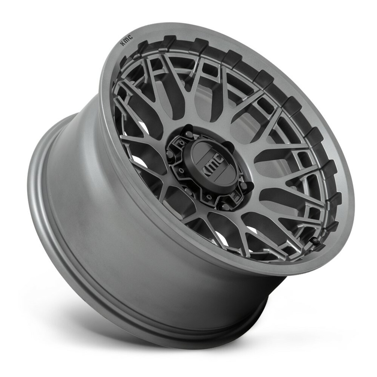 Set 4 20" KMC KM722 Technic 20x9 6x135 Anthracite Wheels 18mm Truck Suv Rims
