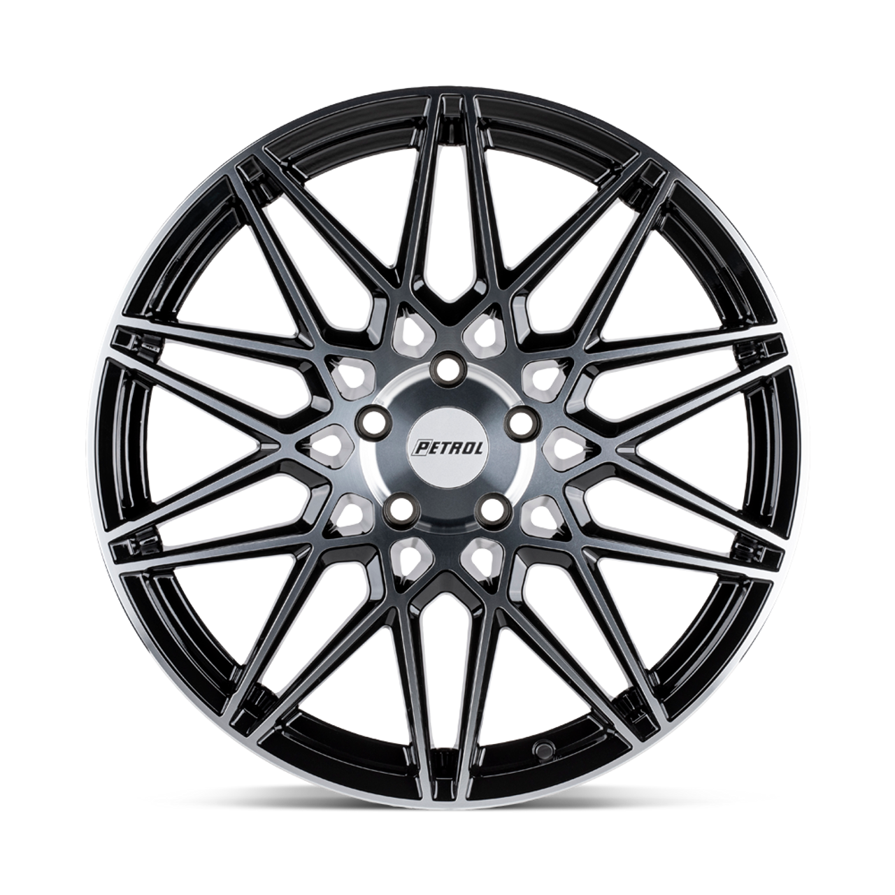 Set 4 Petrol P3C 18x8 5x112 Gloss Black W/ Machined Face Wheels 18" 40mm Rims