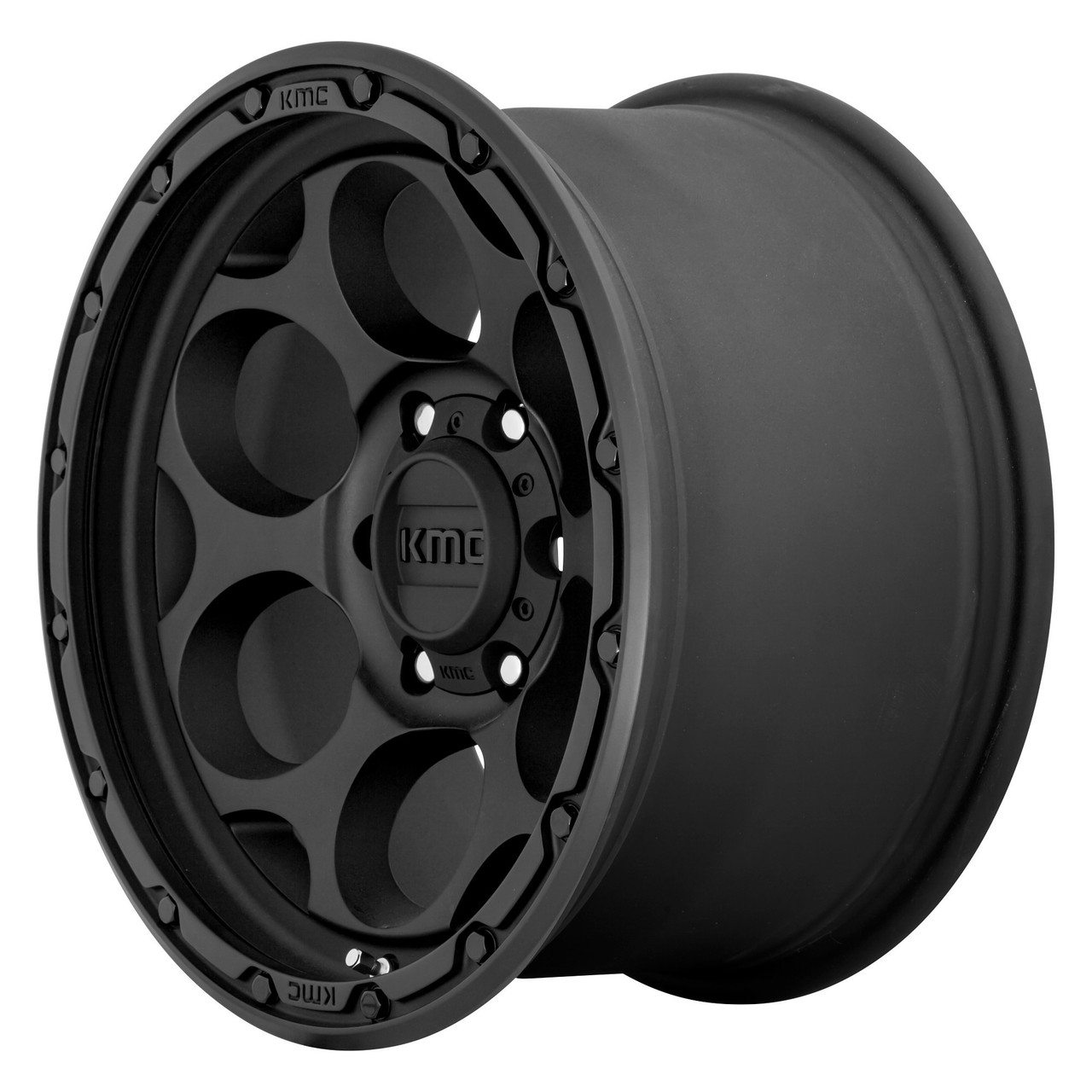 Set 4 KMC KM541 Dirty Harry 17x8.5 8x180 Textured Black Wheels 17" 0mm Rims