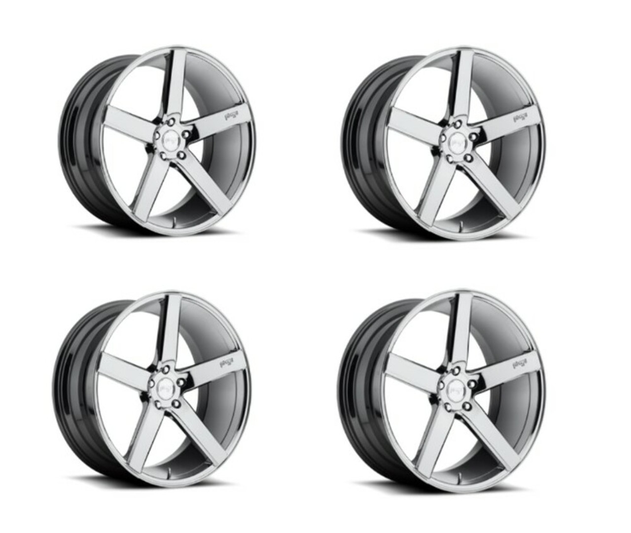 Set 4 Niche M132 Milan 20x8.5 5x4.5 Chrome Plated Wheels 20" 35mm Rims