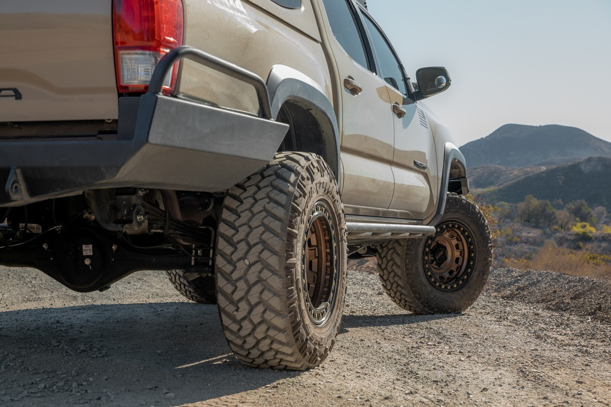 Set 4 KMC KM236 Tank Beadlock 17x9 6x5.5 Matte Bronze Wheels 17" -38mm Rims