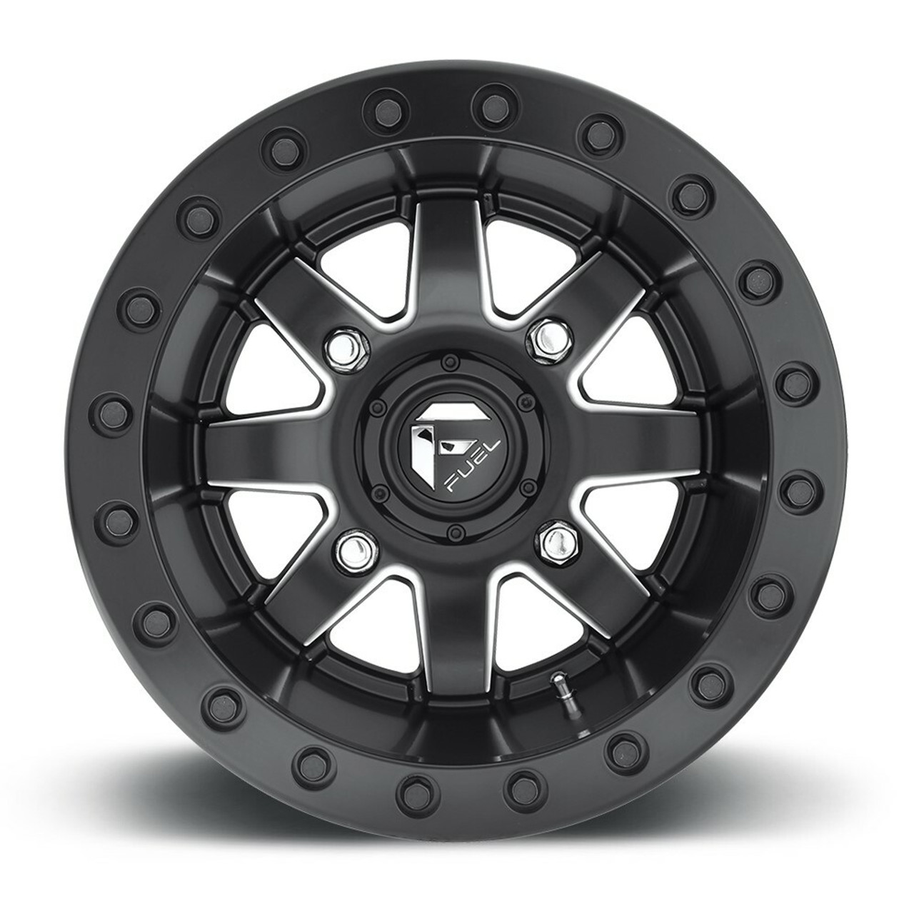 Set 4 Fuel UTV D938 Maverick Beadlock 15x7 4x137 Black Milled Wheels 15" 38mm