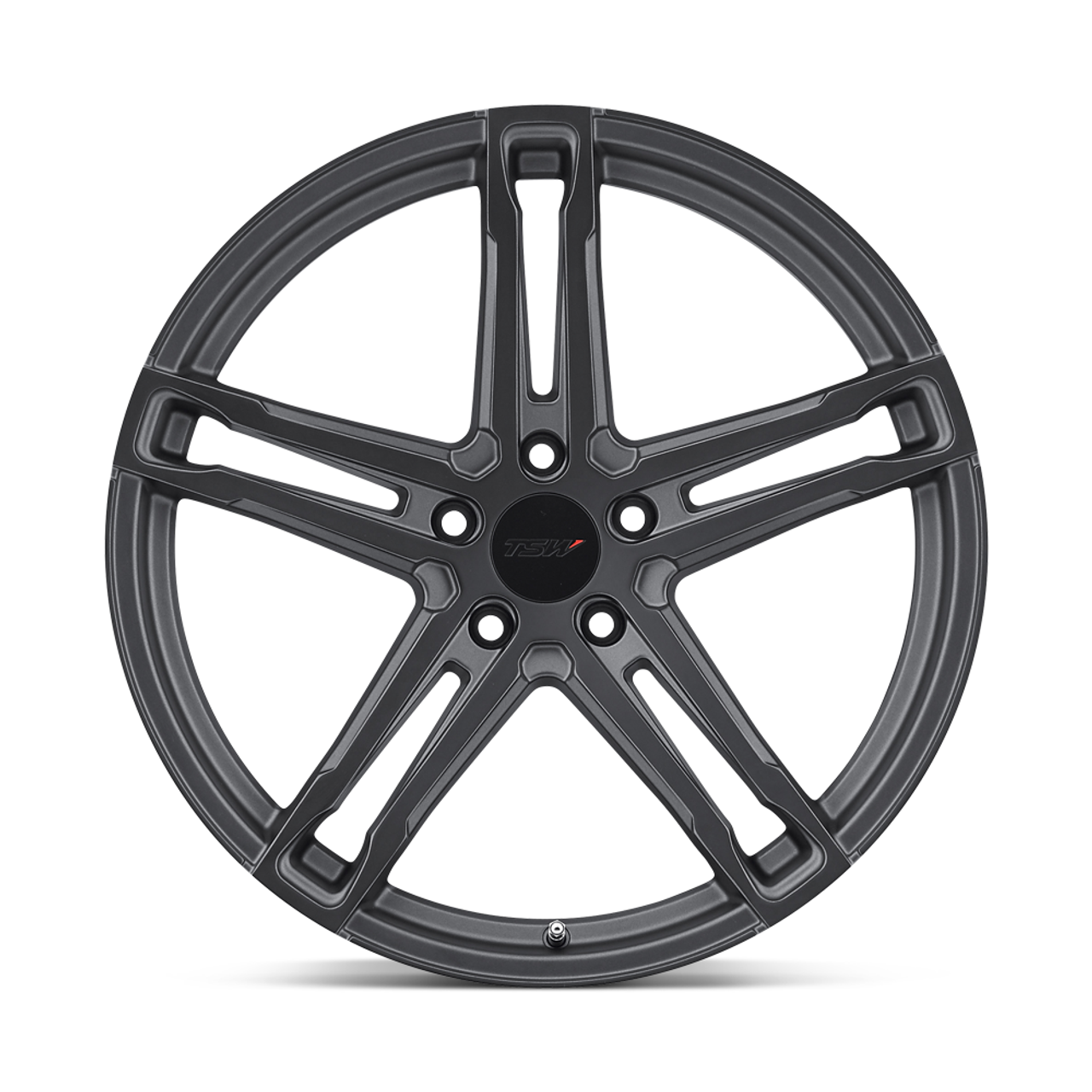 TSW Mechanica 20x10 5x4.5 Matte Gunmetal W/ Matte Black Face Wheel 20" 40mm Rim