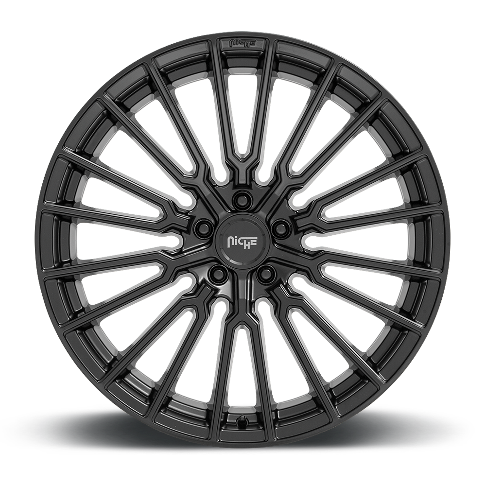 Set 4 Niche M250 Premio 20x10.5 5x120 Matte Black Wheels 20" 35mm Rims